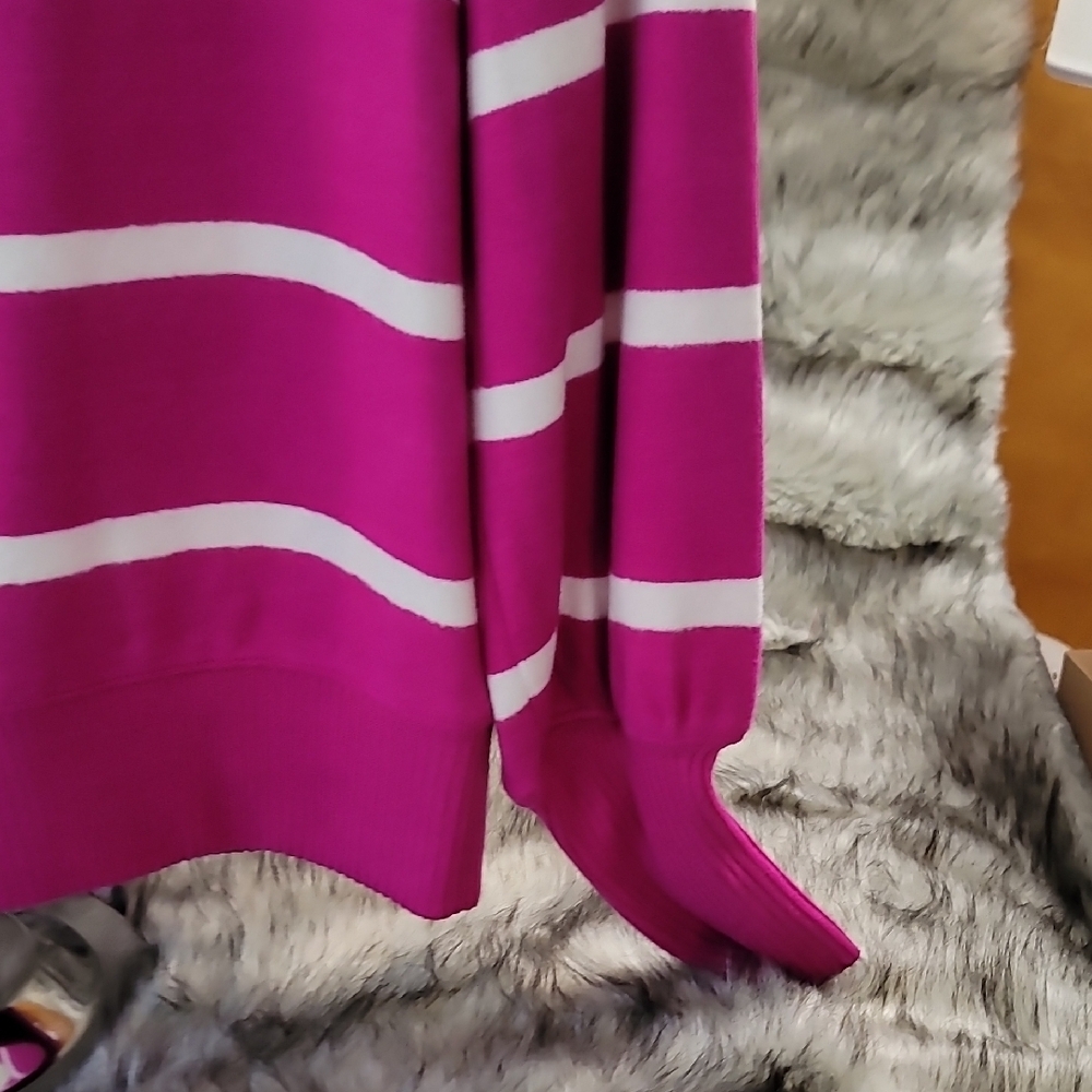 Sonoma Pink and White Knit Top - Picture 5 of 8